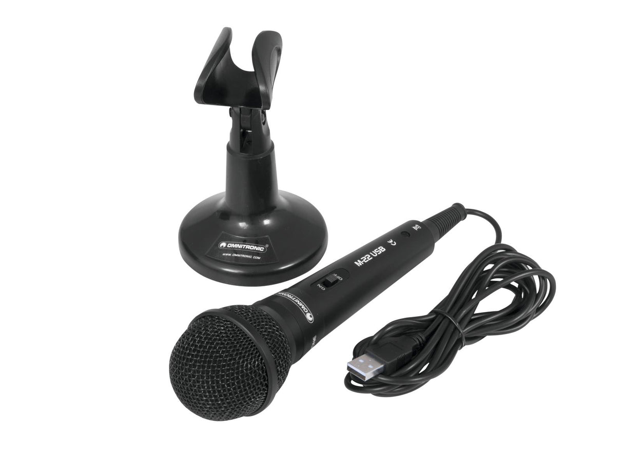 Omnitronic M-22 USB Dynaaminen Mikrofon