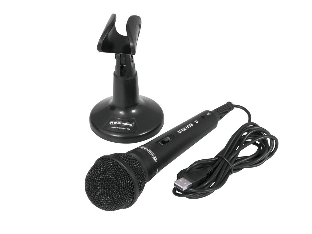 Omnitronic M-22 USB Dynaaminen Mikrofon