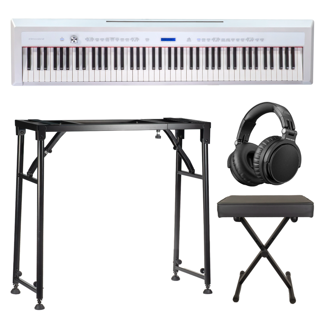 Grooveland P22 Sähköpiano aloituspaketti (Hvid)