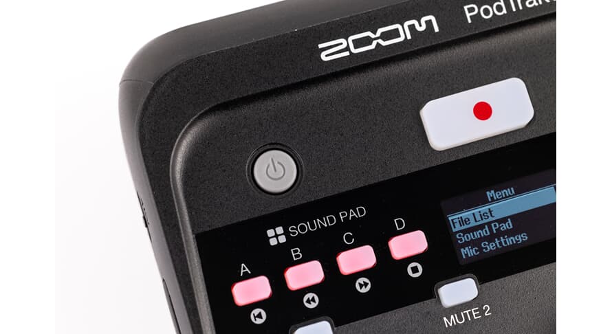 Zoom P4 PodTrak P4next Podcast-tallennin