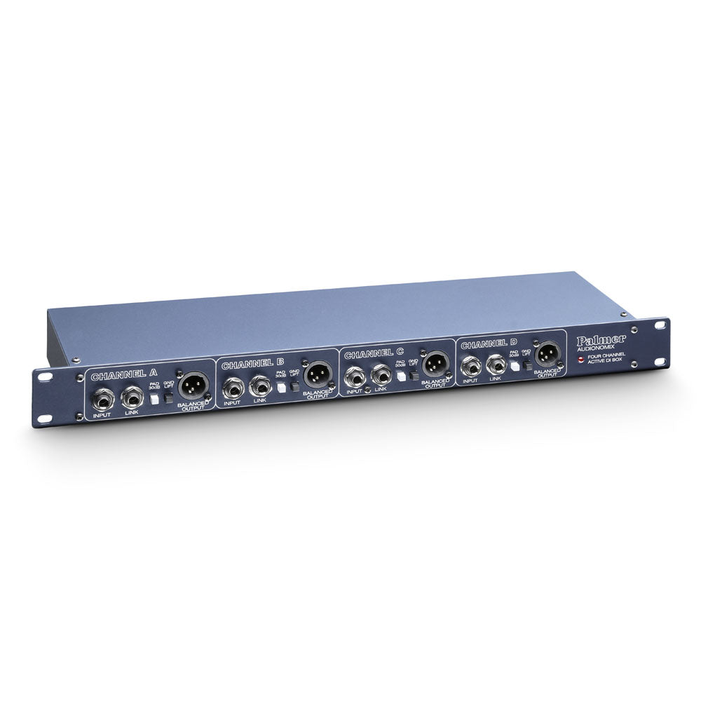 Palmer PAN 03 - 19" DI-boks med 4 kanaler, aktiv