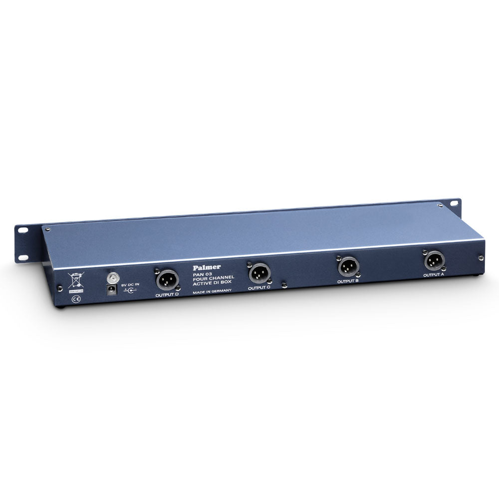 Palmer PAN 03 - 19" DI-boksi med 4 kanaler, aktiv