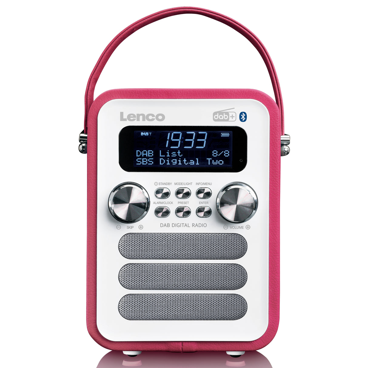 Lenco PDR-051 DAB+ Radio (vaaleanpunainen/valkoinen)
