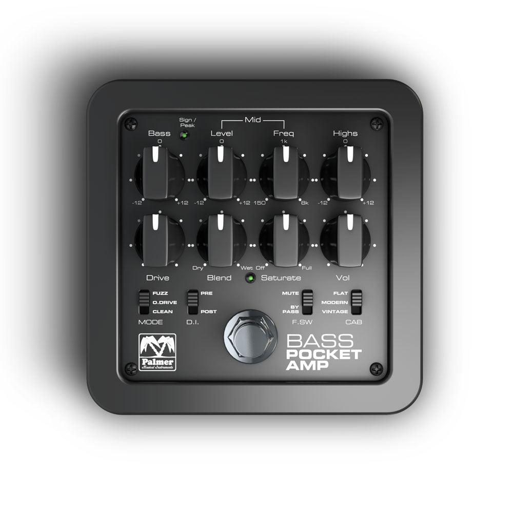 Palmer POCKET AMP BASS - Kannettava bassietuvahvistin