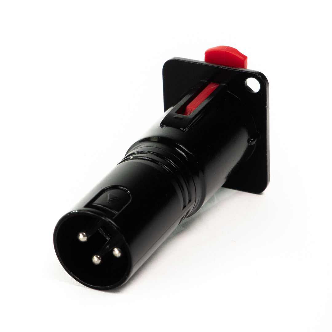 Perfex Jack XLR Uros Chassis Liitin (Musta)