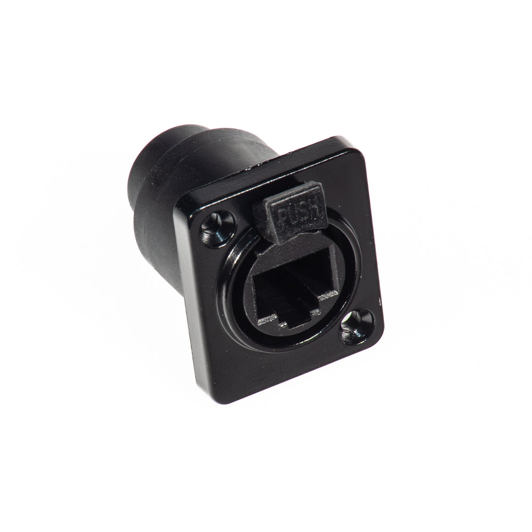 Perfex RJ45 Chassis Liitin (Musta)