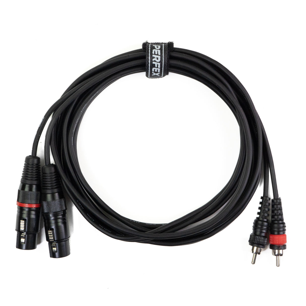 Perfex XLR naaras liitin RCA kaapeli (3m)