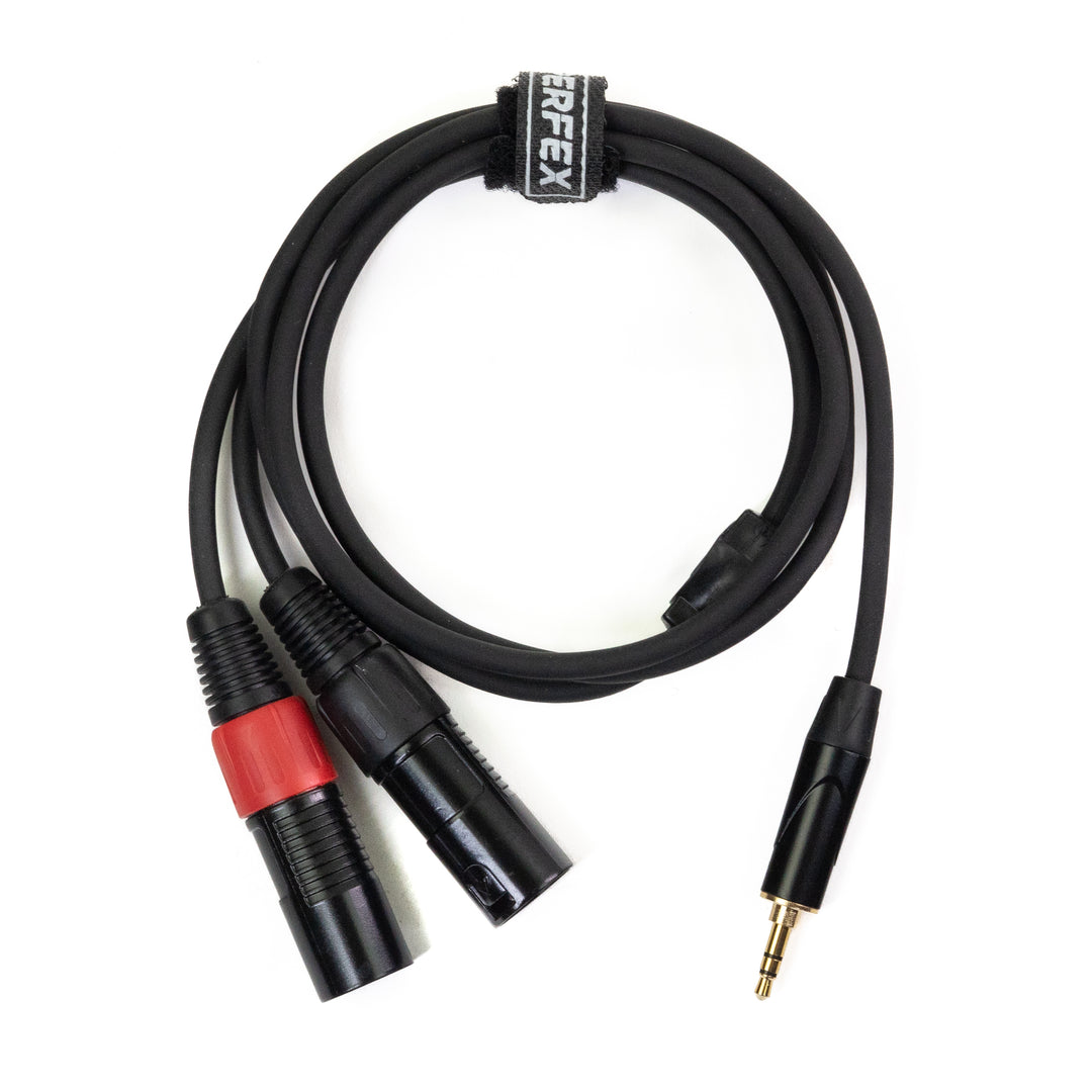 Perfex 2x XLR uros 3,5mm Minijack-kaapeli (1,3m)