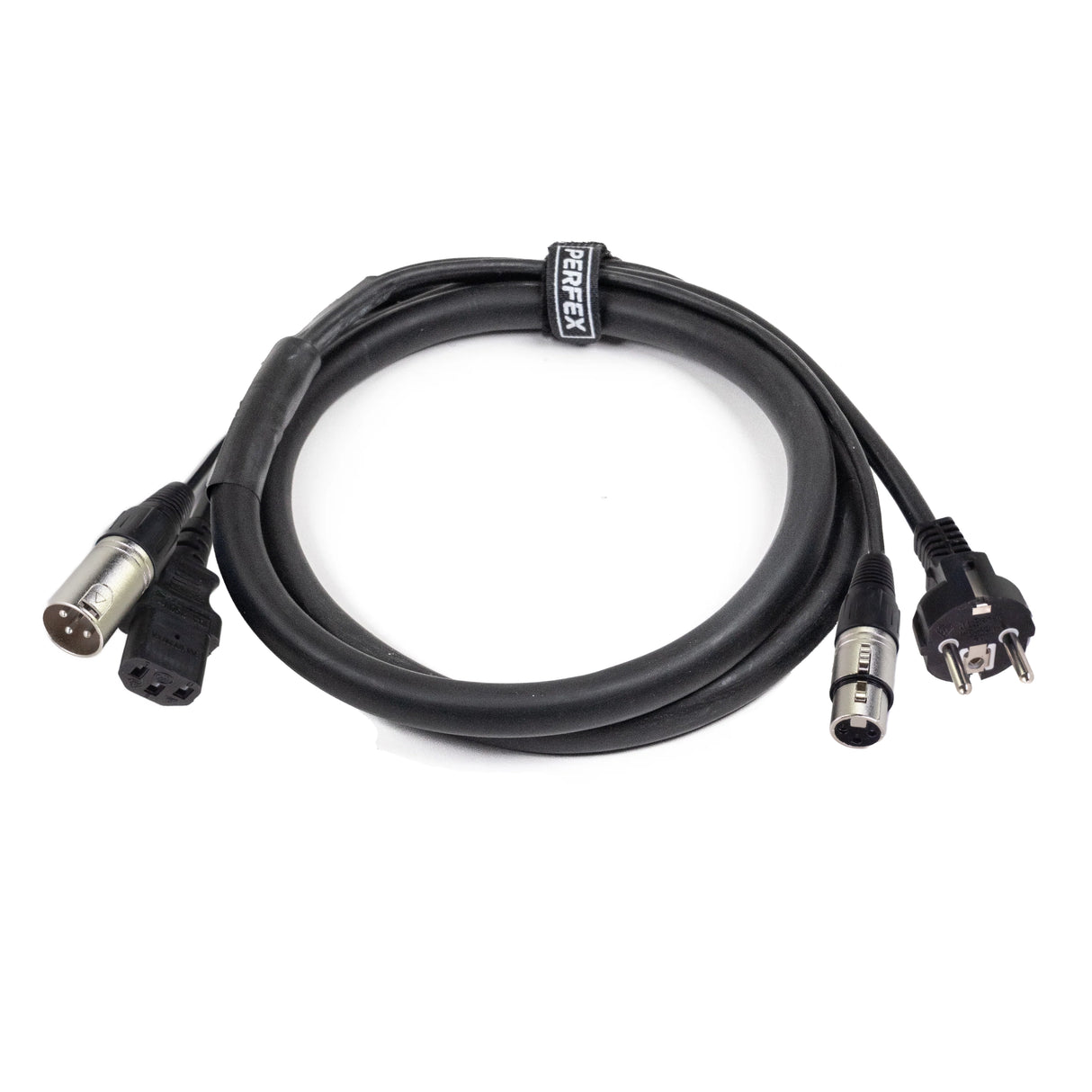 Perfex Schuko & XLR Kombikabel (Audio, 1,5m)