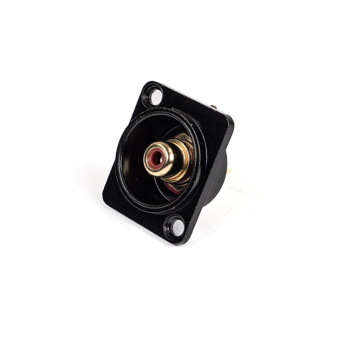 Perfex RCA Phono Hun Chassis Stik (Punainen, Musta)