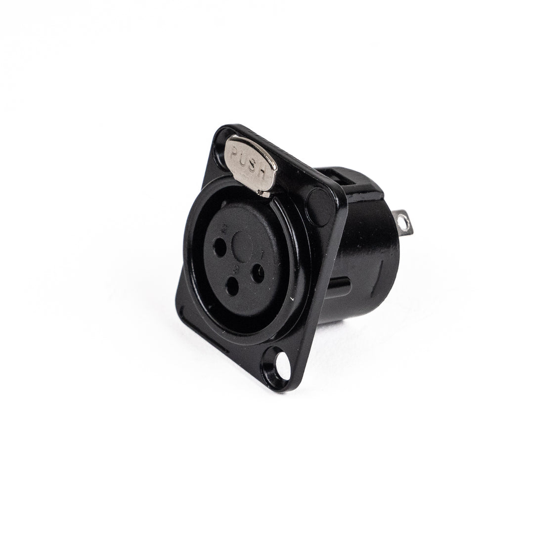 Perfex XLR Hun Chassis Stik (Musta)