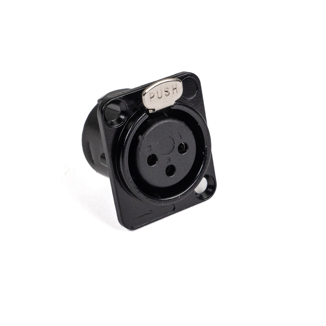 Perfex XLR Hun Chassis Stik (Musta)