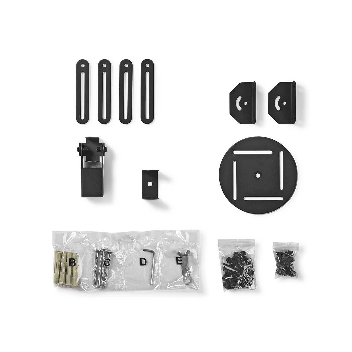 Projektorin kattokiinnike, täysin siirrettävä (musta, 10kg)