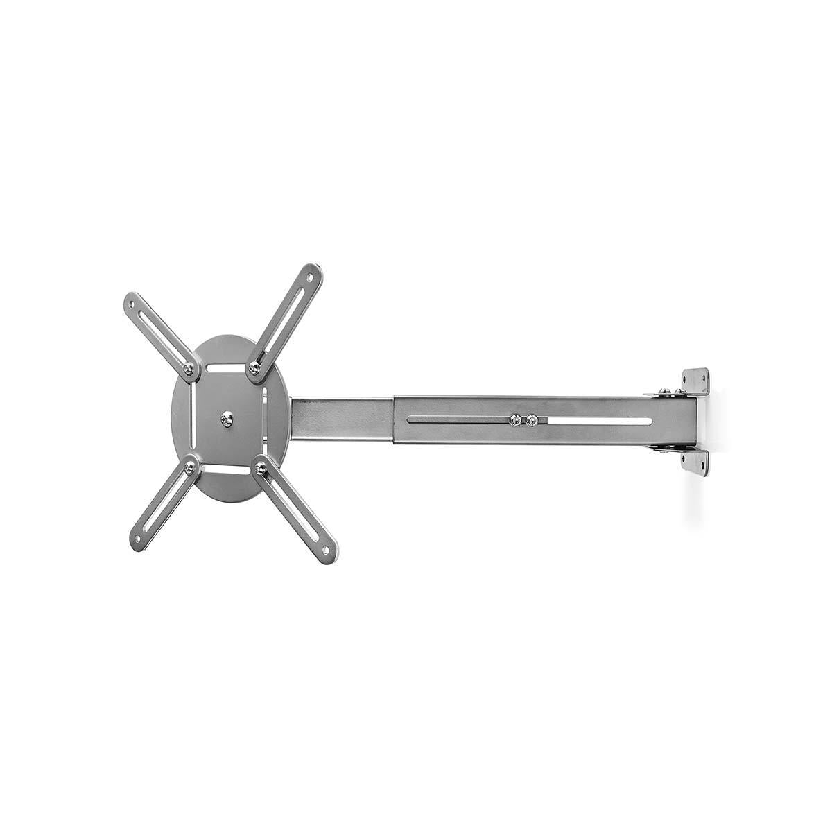 Projektorin seinäkiinnike täysin siirrettävä (hopea, 10kg)