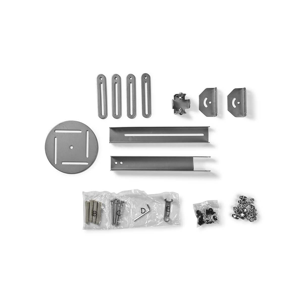 Projektorin seinäkiinnike täysin siirrettävä (hopea, 10kg)