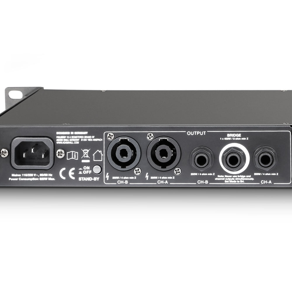 Palmer MACHT 402 - 19" stereoeffektforstærker til guitar