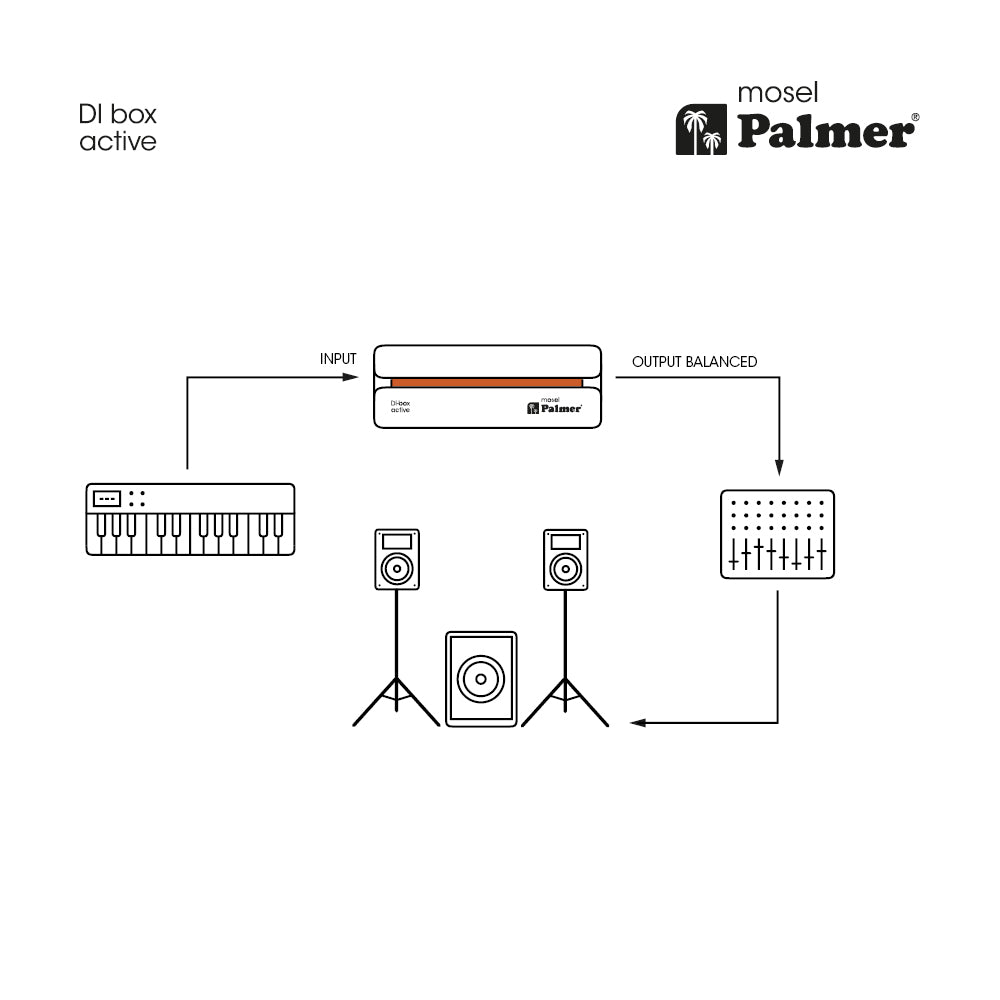 Palmer RIVER-model – aktiv DI-boks