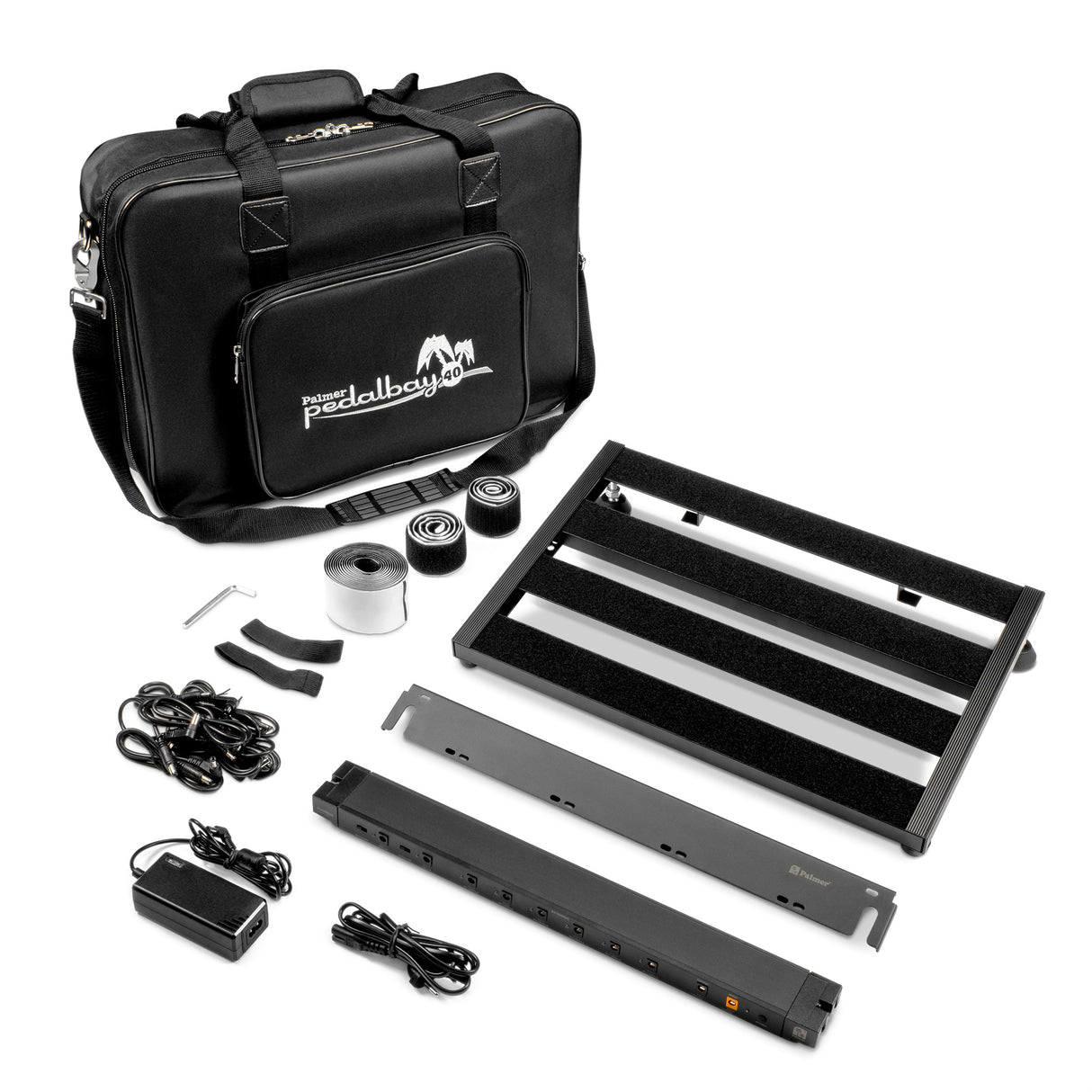 Palmer Pedalbay® 40 PB - Pedalboard inkl. WTPB40-strømbarre
