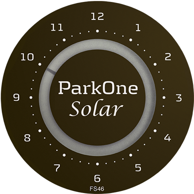 ParkOne Solar Pysäköintikello, Musta
