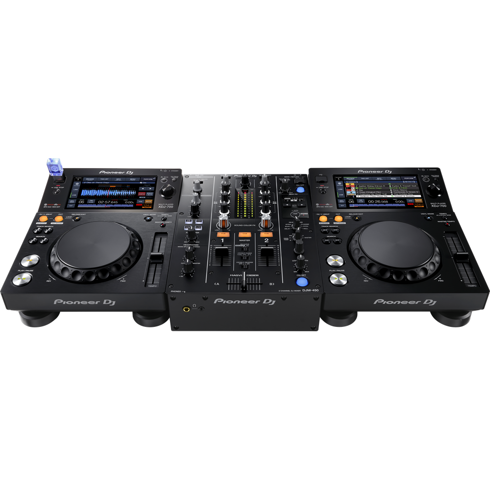 Pioneer DJ DJM-450 + PLX-1000 -paketti