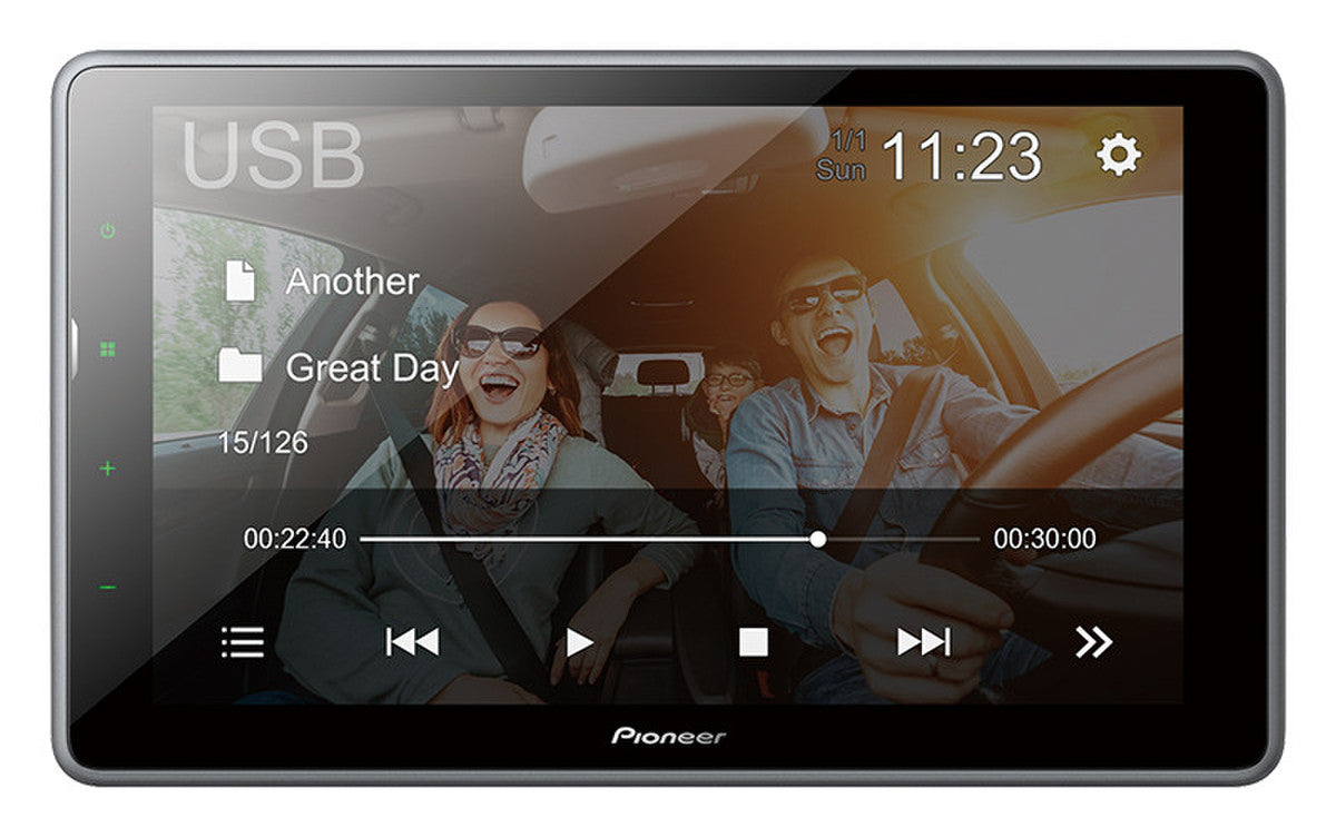 Pioneer DMH-AF555BT Multimedia 9" autoradio w. Bluetooth