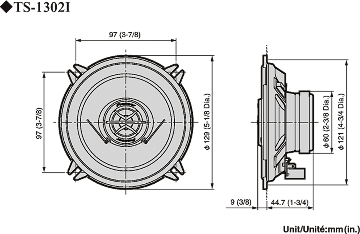 Pioneer TS-1302i Autokaiutin (13cm, 5,25")