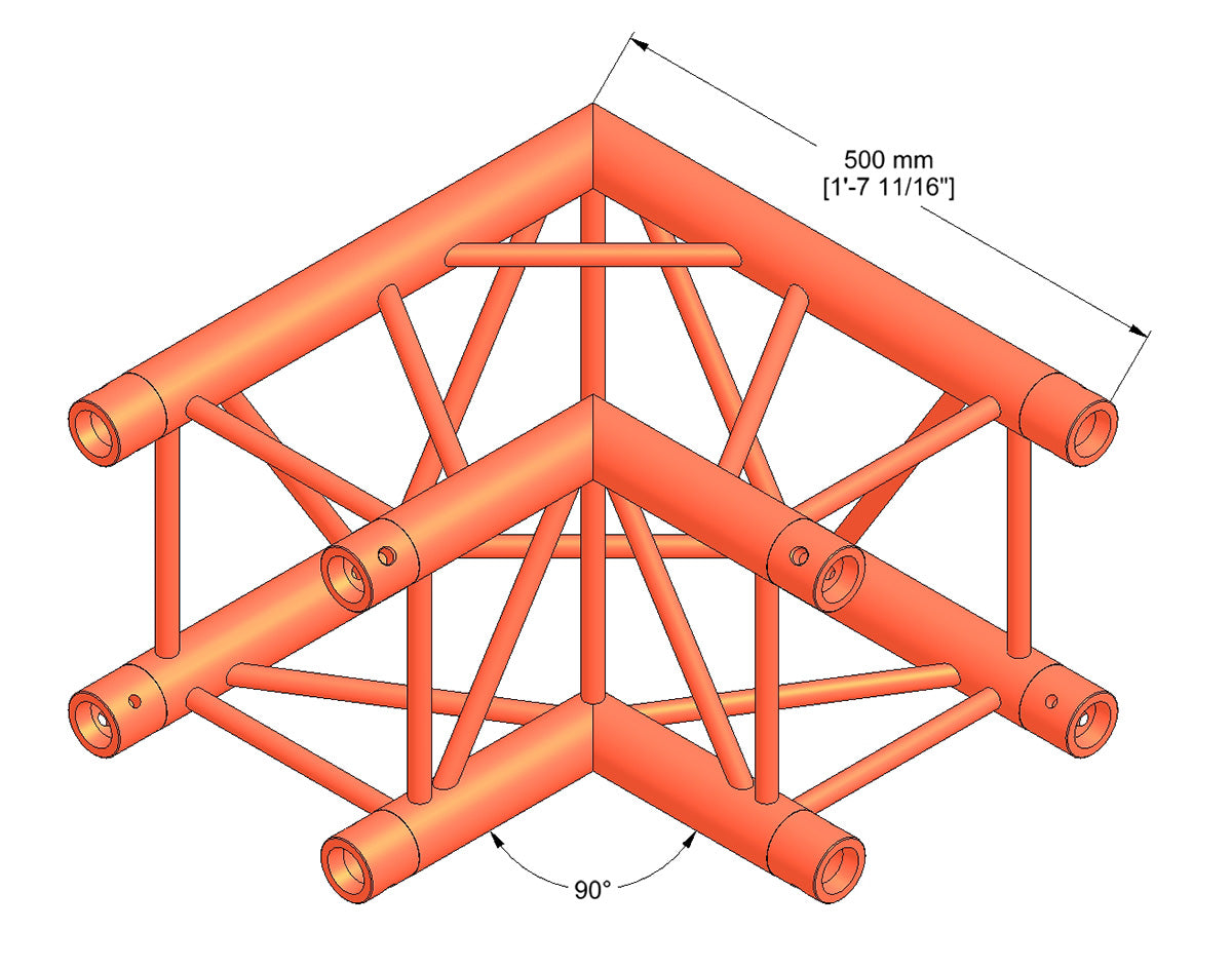 Milos QTB quatro 2-suuntainen 90°, kulma, kulma