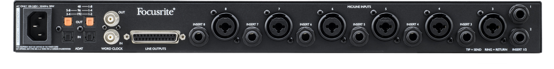 Focusrite Clarett+ Octopre Mikrotonit Preamp