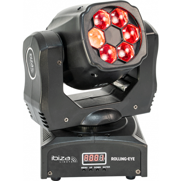 Ibiza Rolling-Eye LED Liikkuvat päät (6x12W)