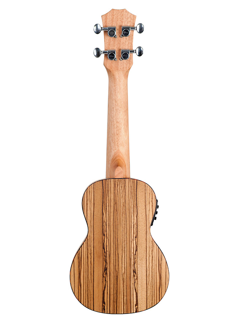 Reno RU210E Sopraano Ukulele, jossa on äänenvahvistin ja viritin (luonnonväri)