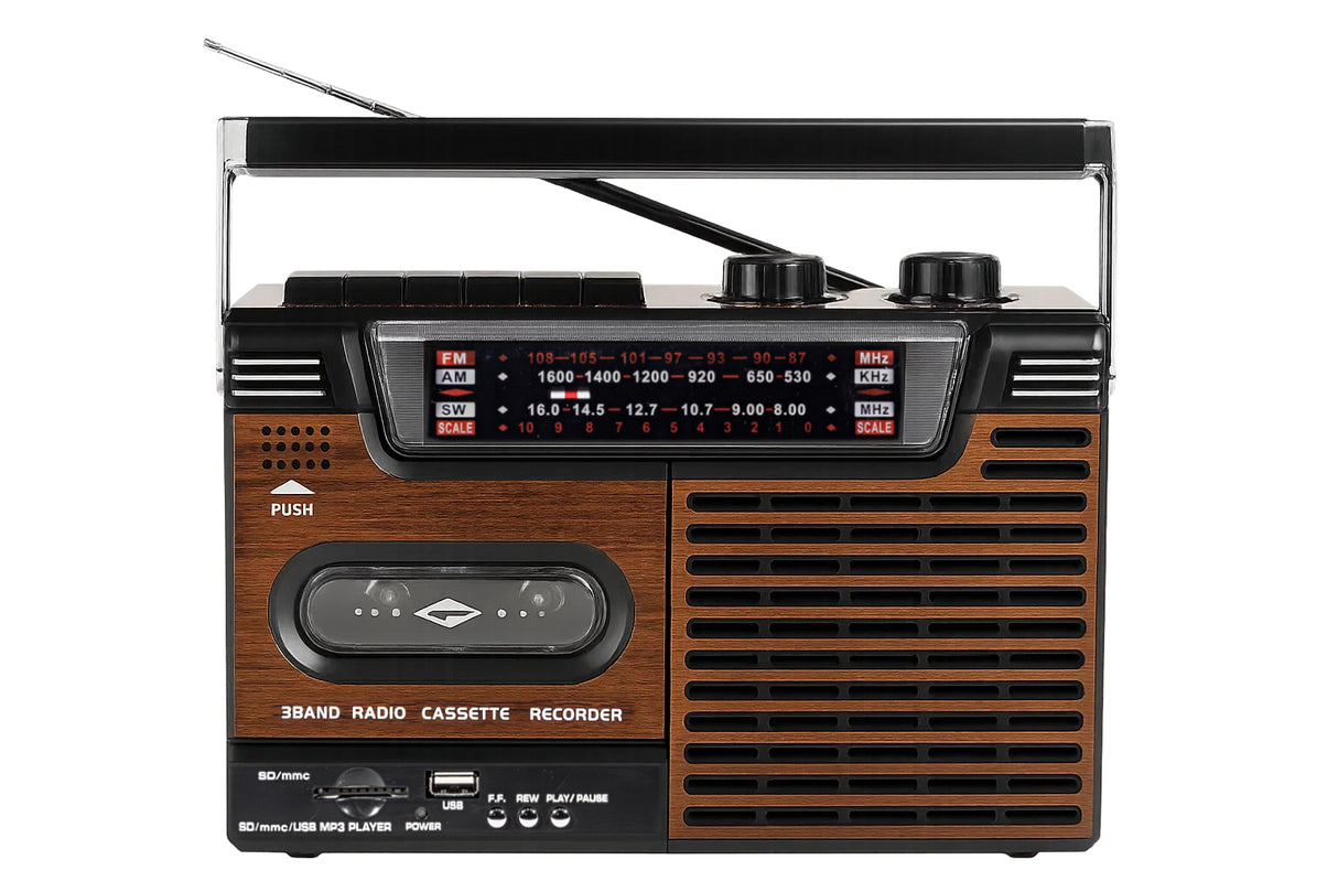 Studio 57 Kassetinauhuri FM:llä ja Bluetoothilla, Ruskea