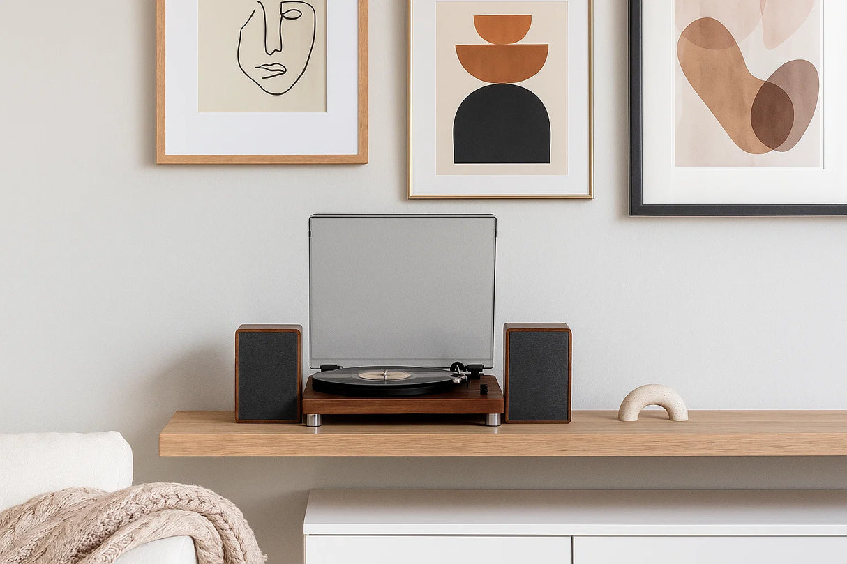 Studio 57 Levysoitin kaiuttimilla (Træ)