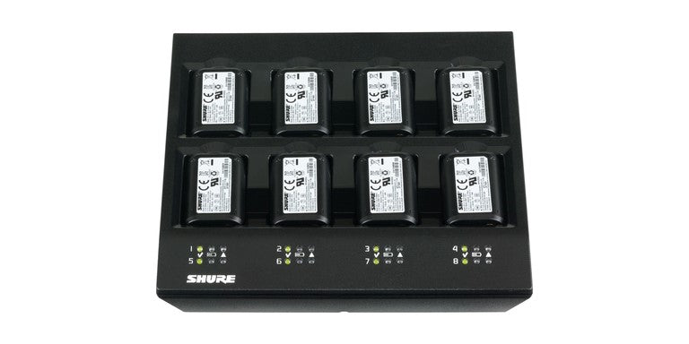 Shure SBC800-E akkulaturi (tilaa 8 akulle)