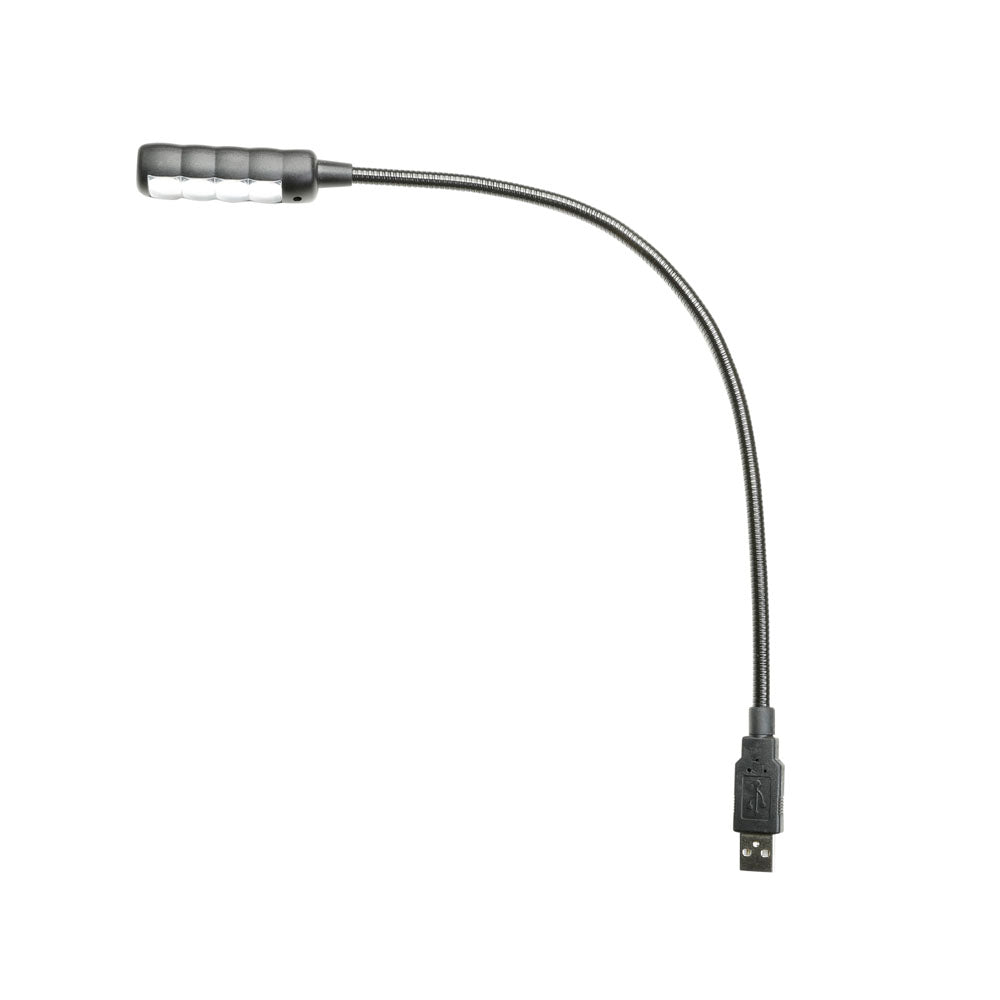 Adam Hall Stands SLED 1 ULTRA USB - kaulaniskan lamppu, USB-liitäntä, 4 COB-LED’er