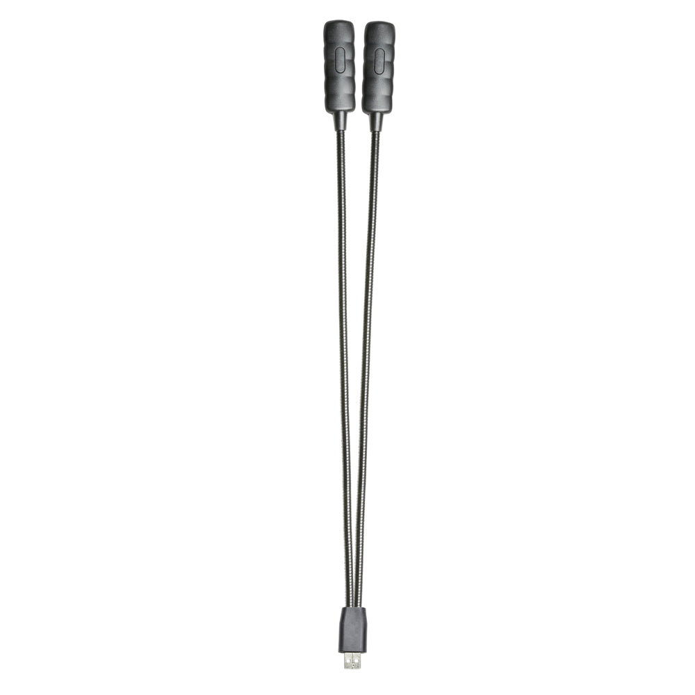 Adam Hall Stands SLED 2 ULTRA USB – LED-lamppu kaksinkertaisella joutsenkaulalla ja USB-liittimellä