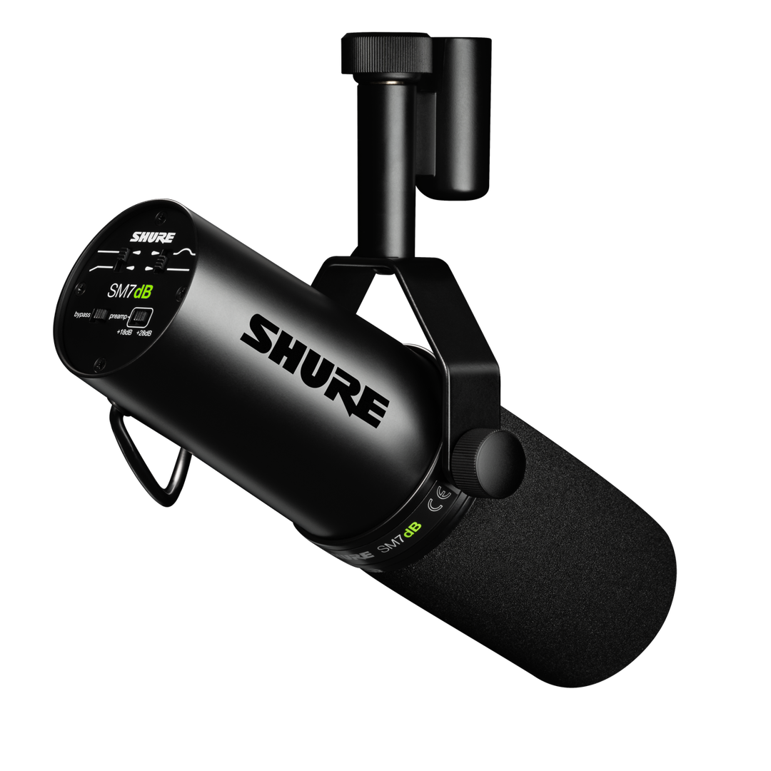 Shure SM7dB Aktiivinen Dynaaminen Podcast Mikrofon