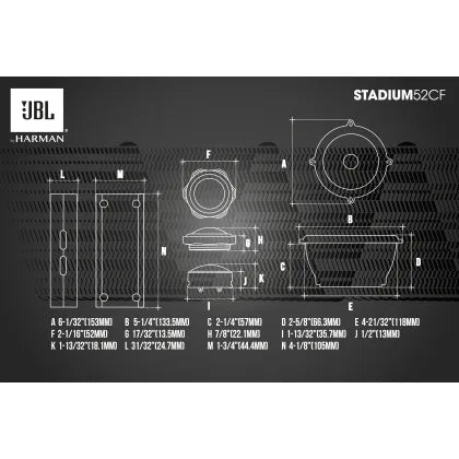 JBL Stadium 52CF 5,25" komponenttisarja