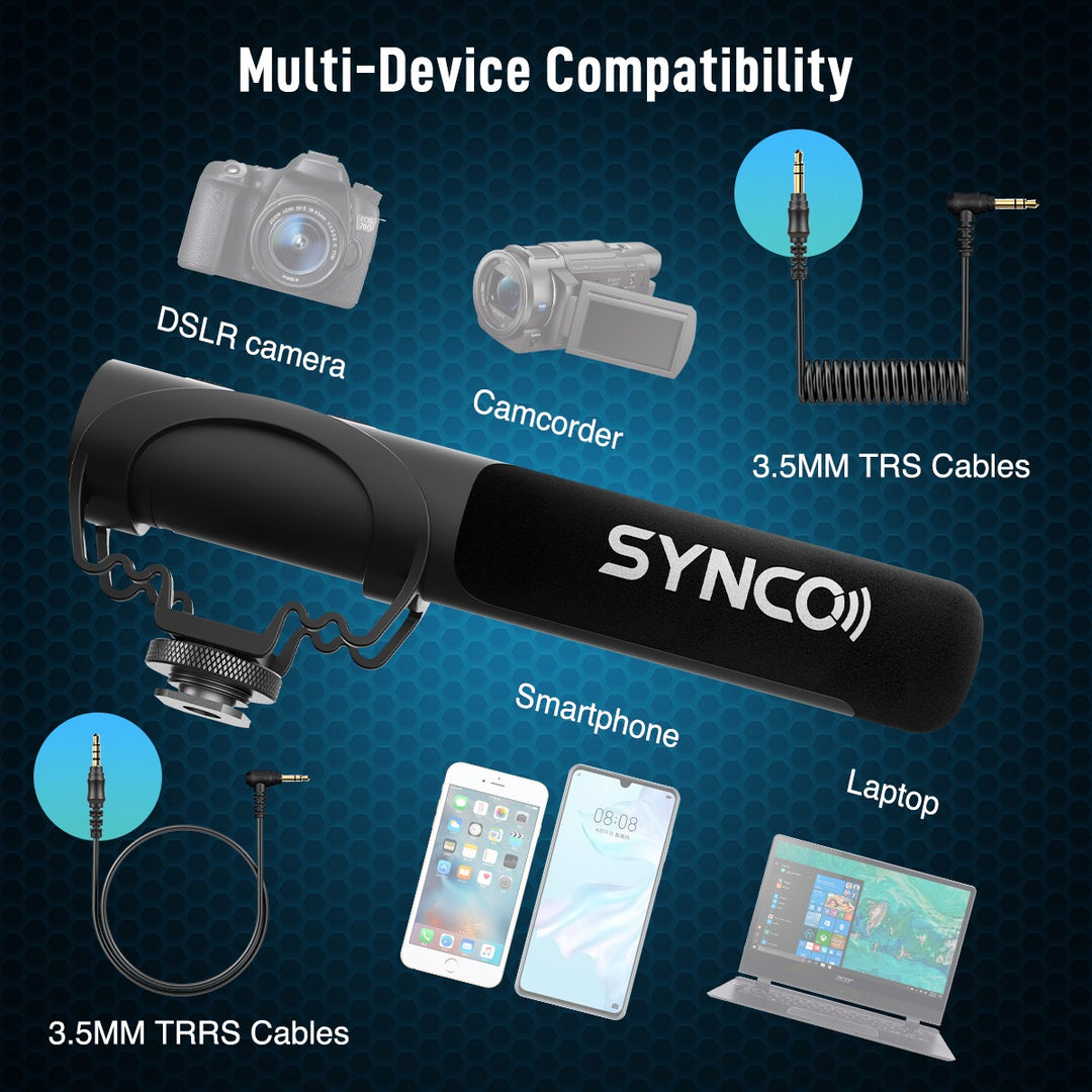 Synco kompakti mikrofoni DSLR-kameraan
