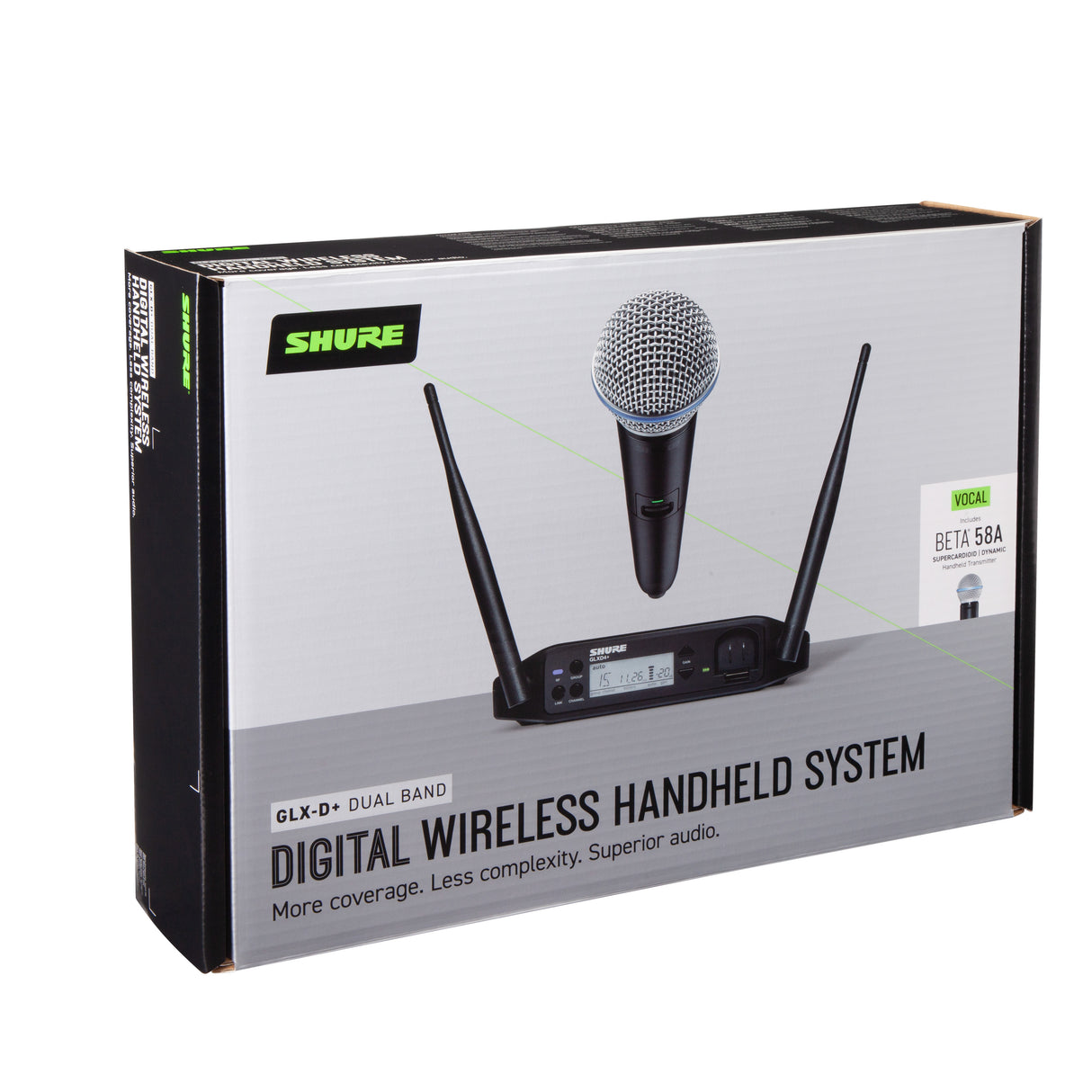 Shure GLXD24+ BETA58A Langaton Mikrofoni Järjestelmä
