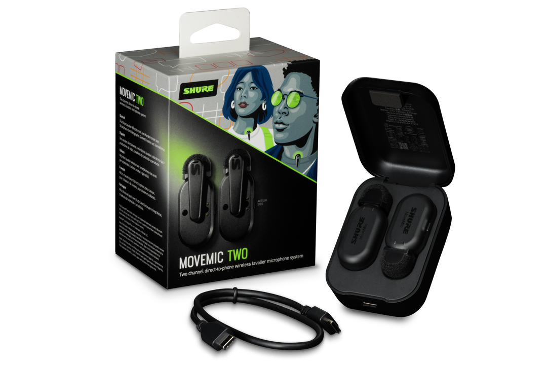 Shure MoveMic Two Bluetooth Mikrotonit Setti (2 Mikrotonit)