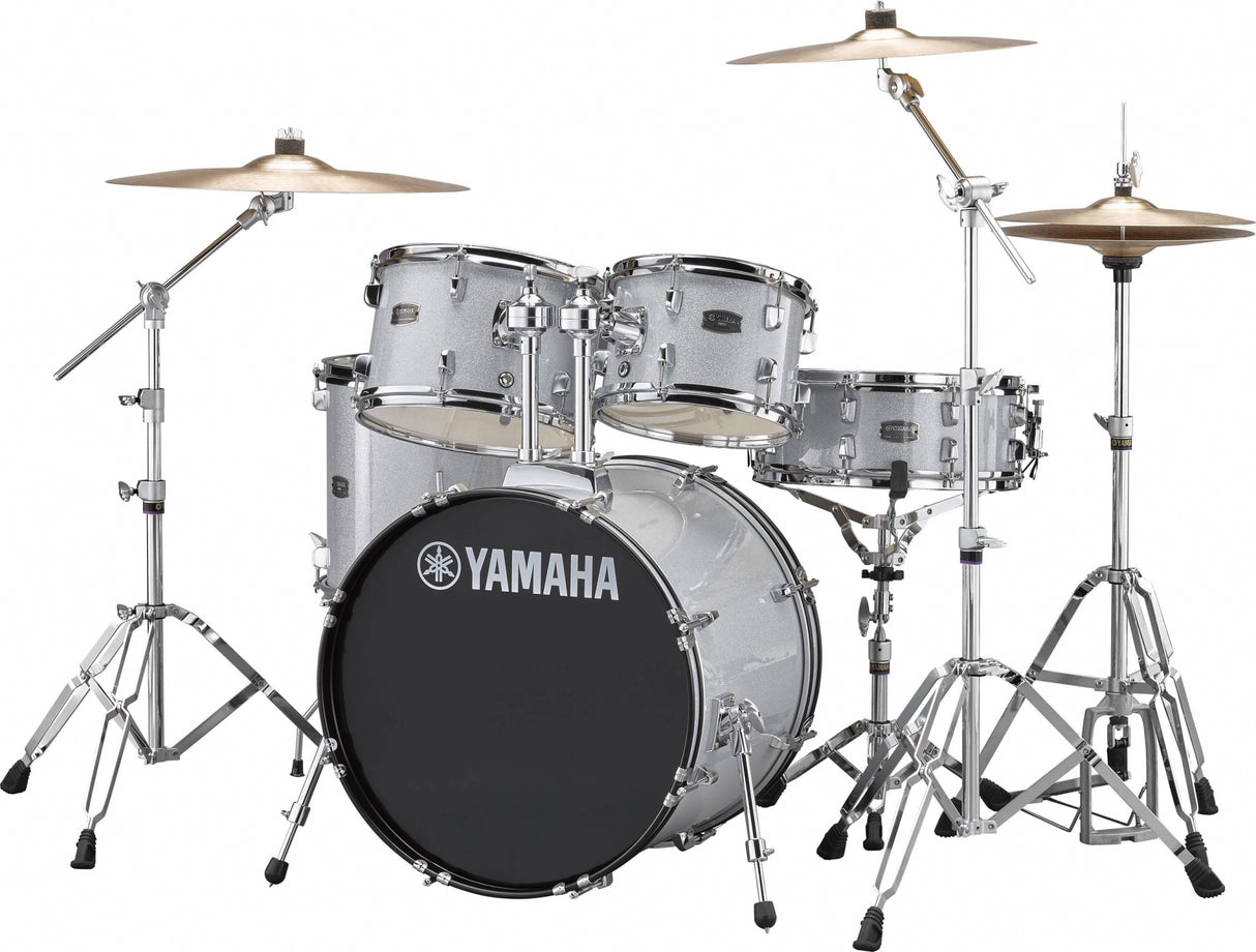 Yamaha Rydeen Studio Drum Kit sis. Hardware Pack ja symbaalit (Silver Glitter)