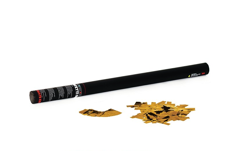 Konfettiputki käsikäyttöinen (kultainen, 80cm)