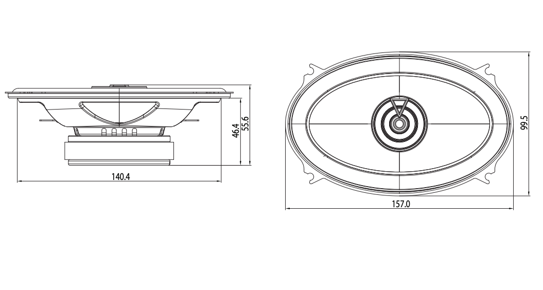 JBL CLUB 6422F Autokaiutinsarja (120W, 4"x6")