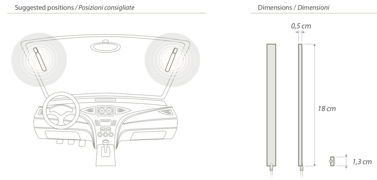 Calero DAB+ tuulilasin antenni