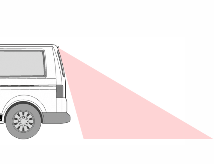 Peruutuskamera VW T5:lle takaluukulla (2003-2015)