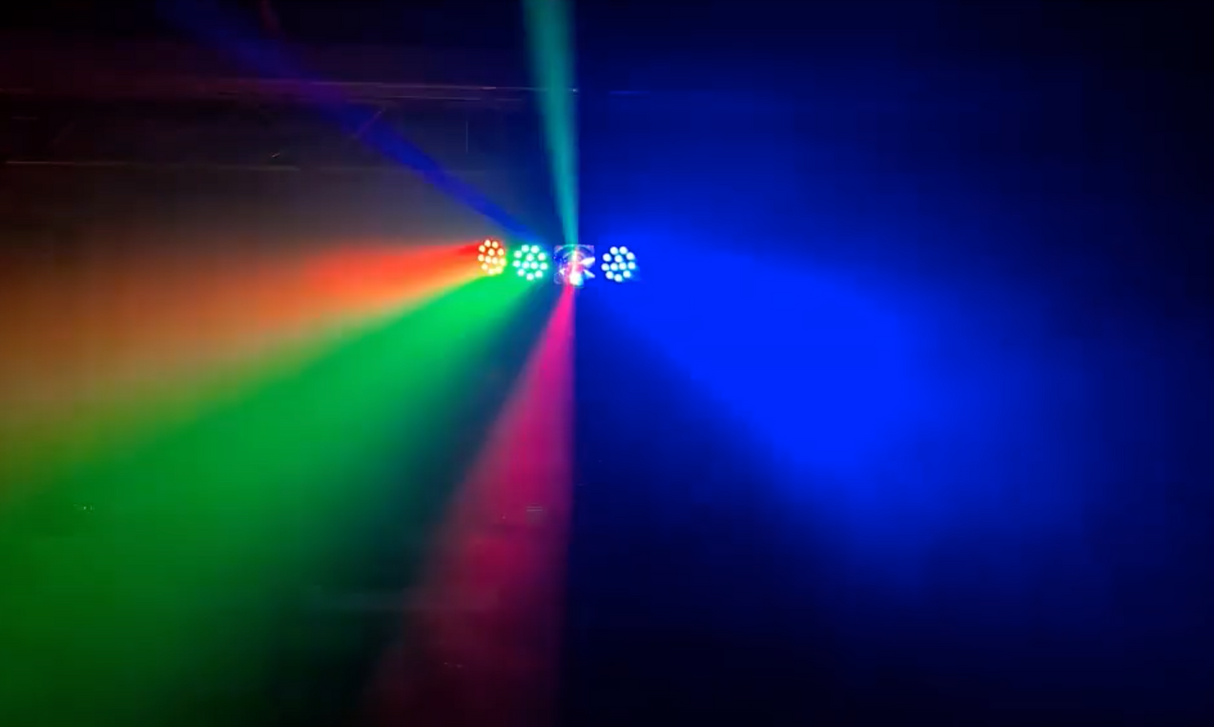 Ibiza Starwash 3-in-1 valoefekti DMX:llä