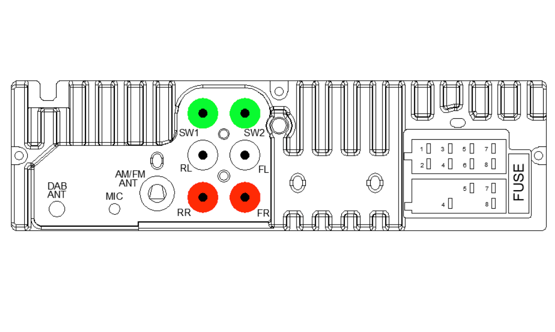 Blaupunkt BPA 1124 Autoradio, jossa on DAB+ ja Bluetooth