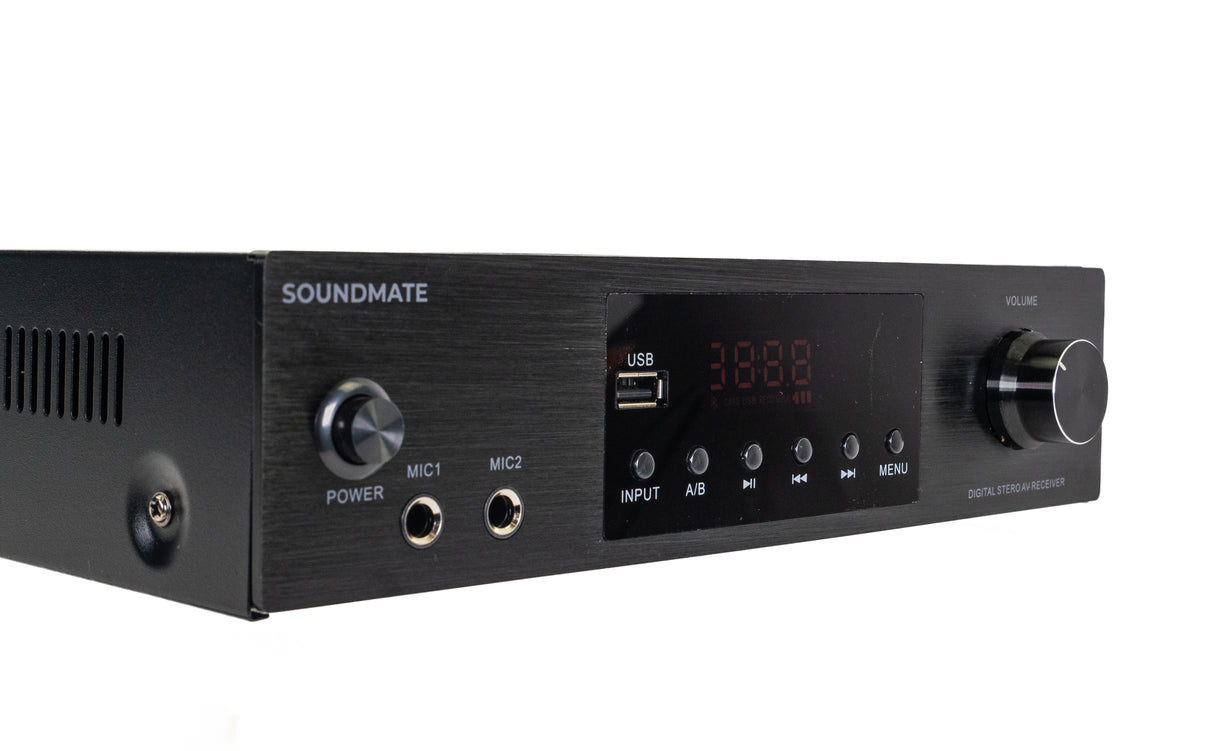 SoundMate Hi-Fi-vahvistin, jossa on Bluetooth (4x50W).