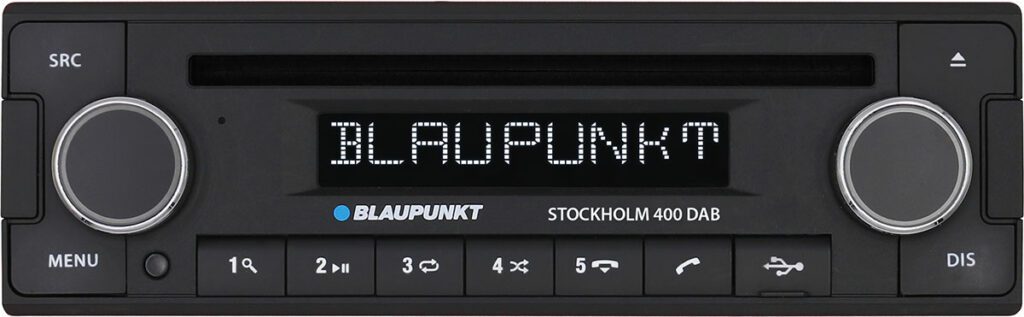 Blaupunkt Tukholma 400 autoradio, jossa on DAB,FM ja Bluetooth