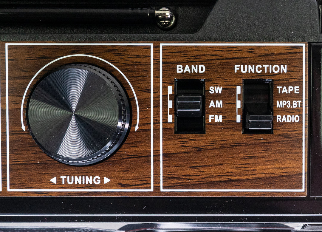 Studio 57 - Kasettisoitin FM & Bluetooth, Musta